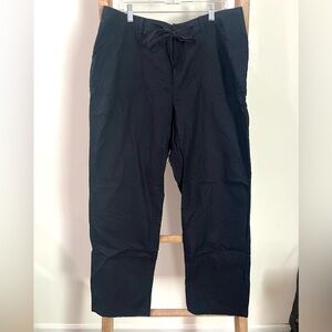 Croft & Barrow black linen pants with pockets. Size 16